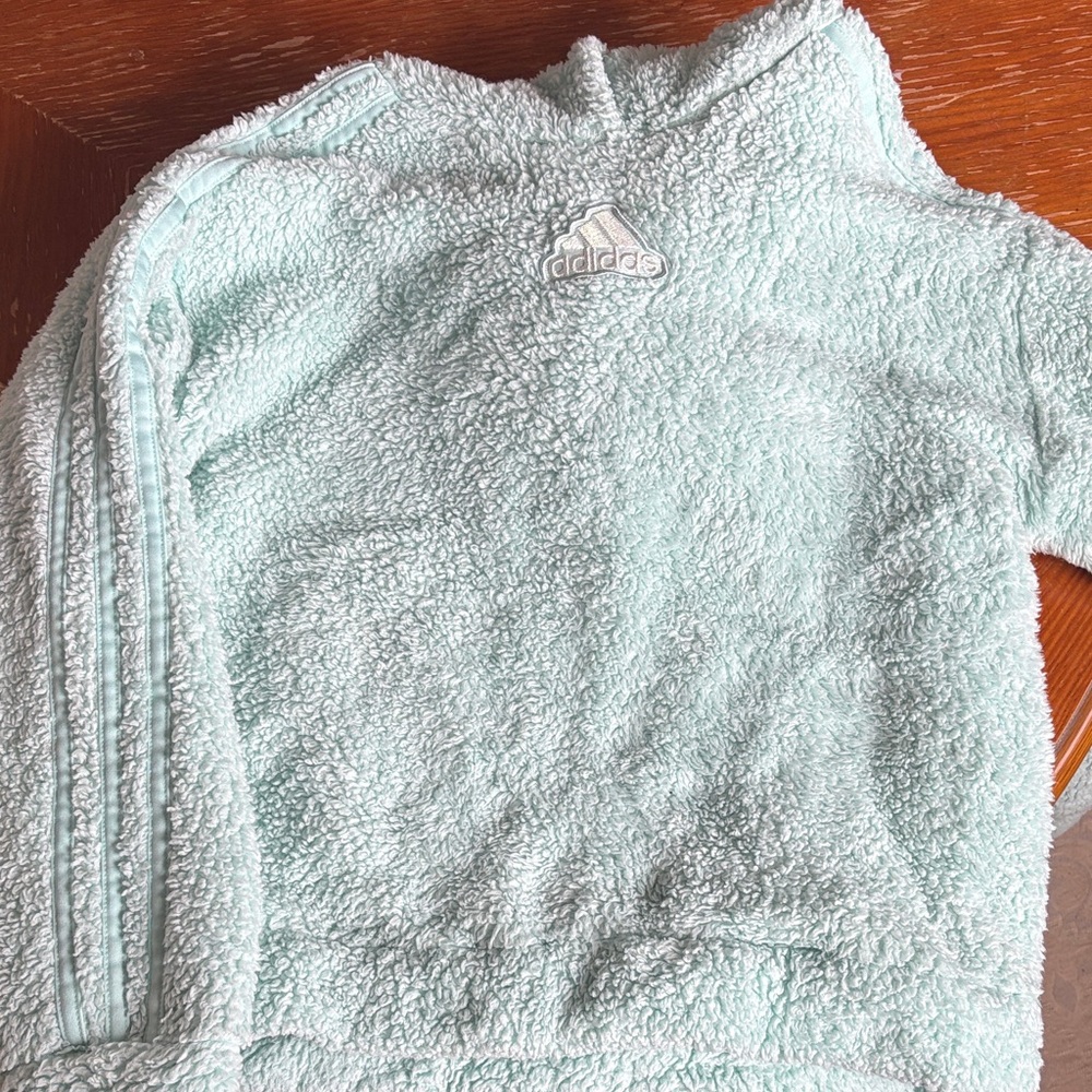 Adidas Women's Light Green Cowl Neck Sweater